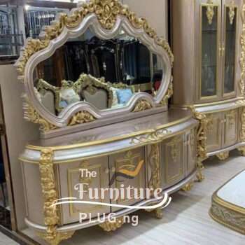 Turkish Design Royal Console Mirror and Dining Side Board Set