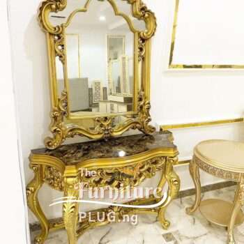 Royal Luxury Console Mirror and Table Set