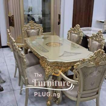 Luxury Royal antique 6 Seater Dining Table Set - the furniture plug nigeria