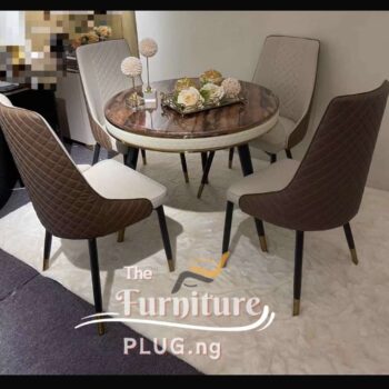4 seater marble dining table set - the furniture plug Nigeria