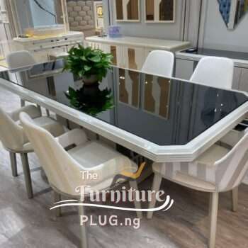 Premium Luxury 6 seater Dining Table Set - the furniture plug Nigeria