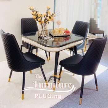 4 seater marble dining table set - the furniture plug Nigeria