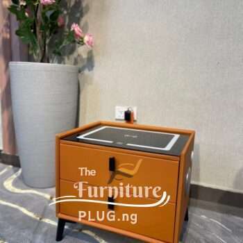 Luxury Bedside Drawer with Wireless Charging & Bluetooth Speakers