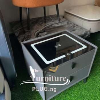Luxury Bedside Drawer with Wireless Charging & Bluetooth Speakers
