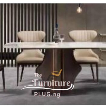 Luxury 6 Seater Marble Top Dining Set