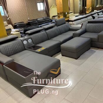 Leather Luxury Sectional Living Room Sofa