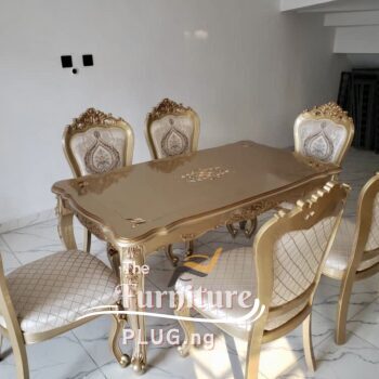 Affordable Wooden 6 seater Royal dining table set - The Furniture Plug