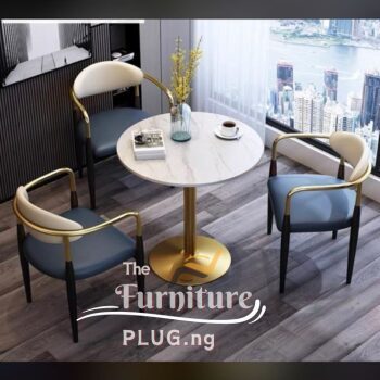Classy Compact 3 Seater Marble Top Dining Set
