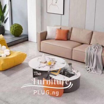 Luxury Contemporary 2 Piece Coffee Center Table