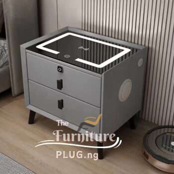 Luxury Bedside Drawer with Wireless Charging & Bluetooth Speakers