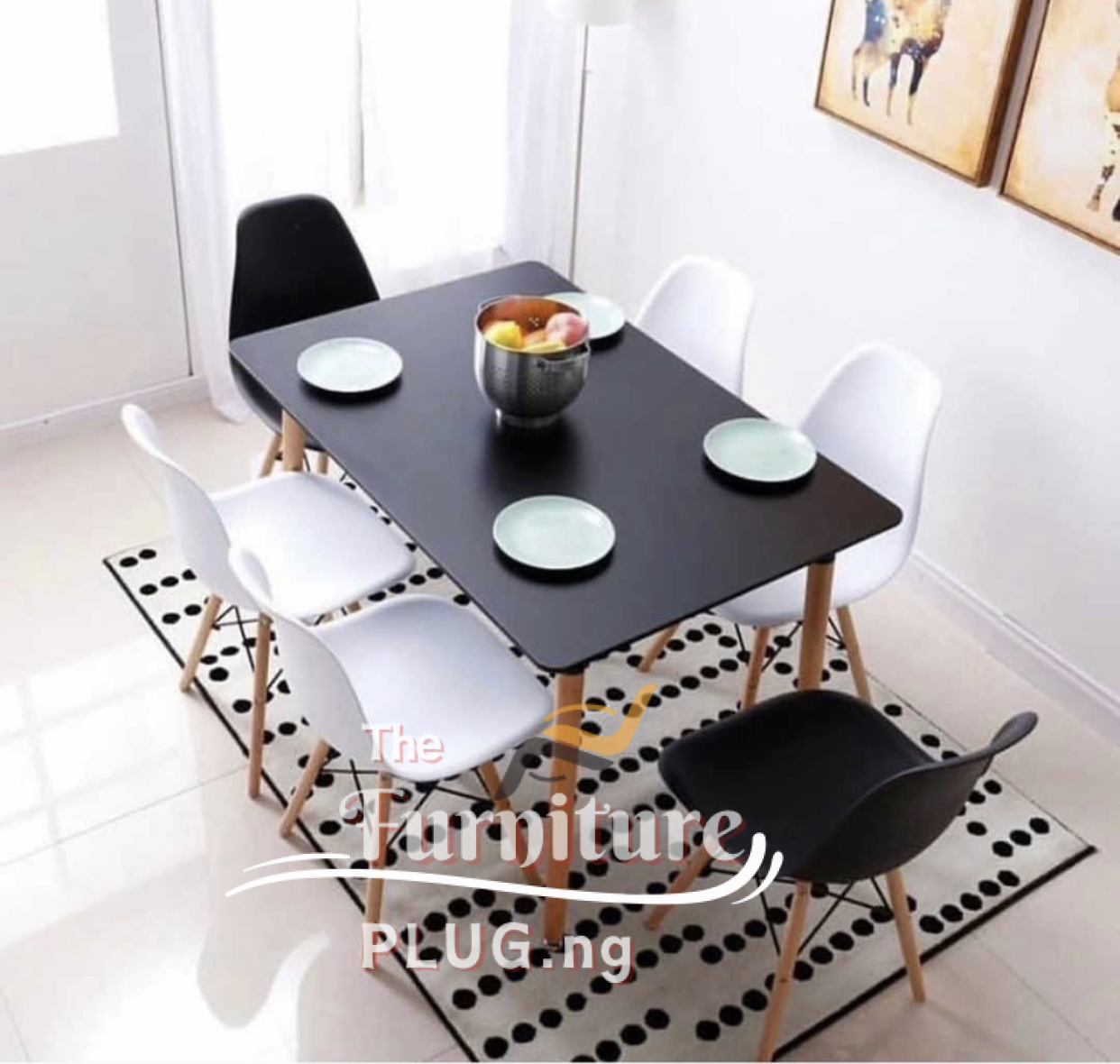 Minimalist 6 Seater Dining Set 1 minimalist 6 seater dining set in lagos Nigeria