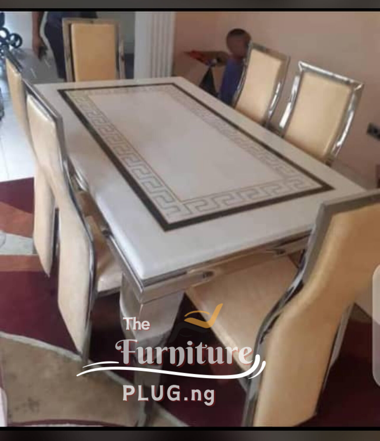 Classy 6 Seater Marble Top Dining Set 4 dining room furniture in Nigeria