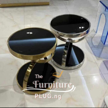Classy Single Side Stool With Thick Tempered Glass