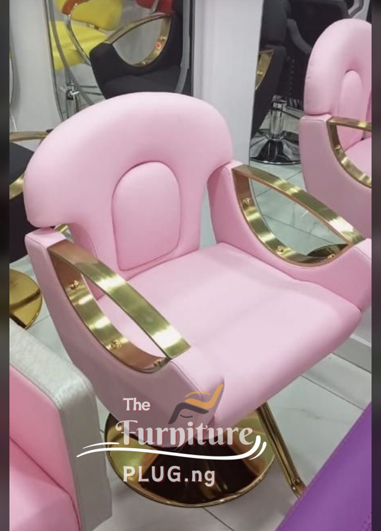 Quality Hair Salon Barber and Spa Adjustable Chair - Leather 1 Quality Saloon barber hairdresser chair furniture buy in Lagos