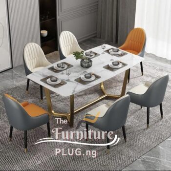 Modern Design Premium 6 Seater Dining Table Set