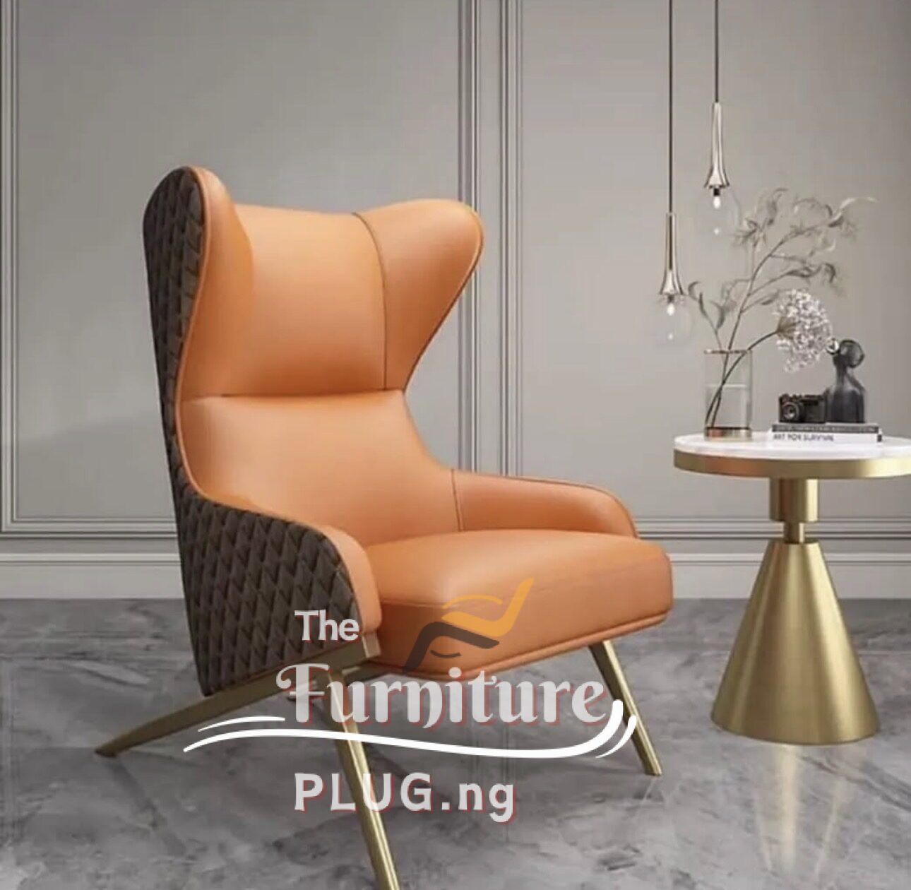 Luxury Accent Single Lounging Chairs 2 Luxury Leather Accent Single Lounging Chair - Furniture Plug Nigeria