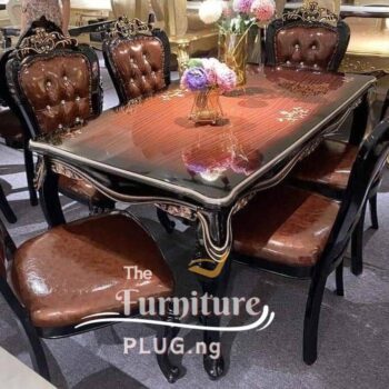 Modern 6 Seater Royal Turkish styled dining Table Set lagos