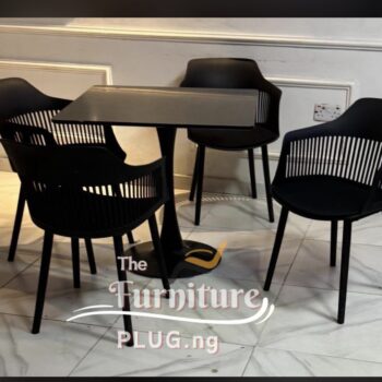 Classy Wooden Restaurant 4 Seater Dining Set