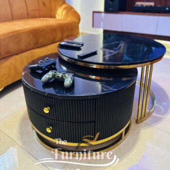 Classy Minimalist 2-in-1 Marble Top Center Table Nigeria