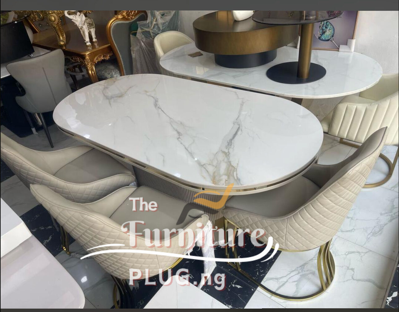 Premium Contemporary Wooden Top 6 Seater Dining Set 1 Premium Contemporary Wooden Top 6 Seater Dining Set ikoyi