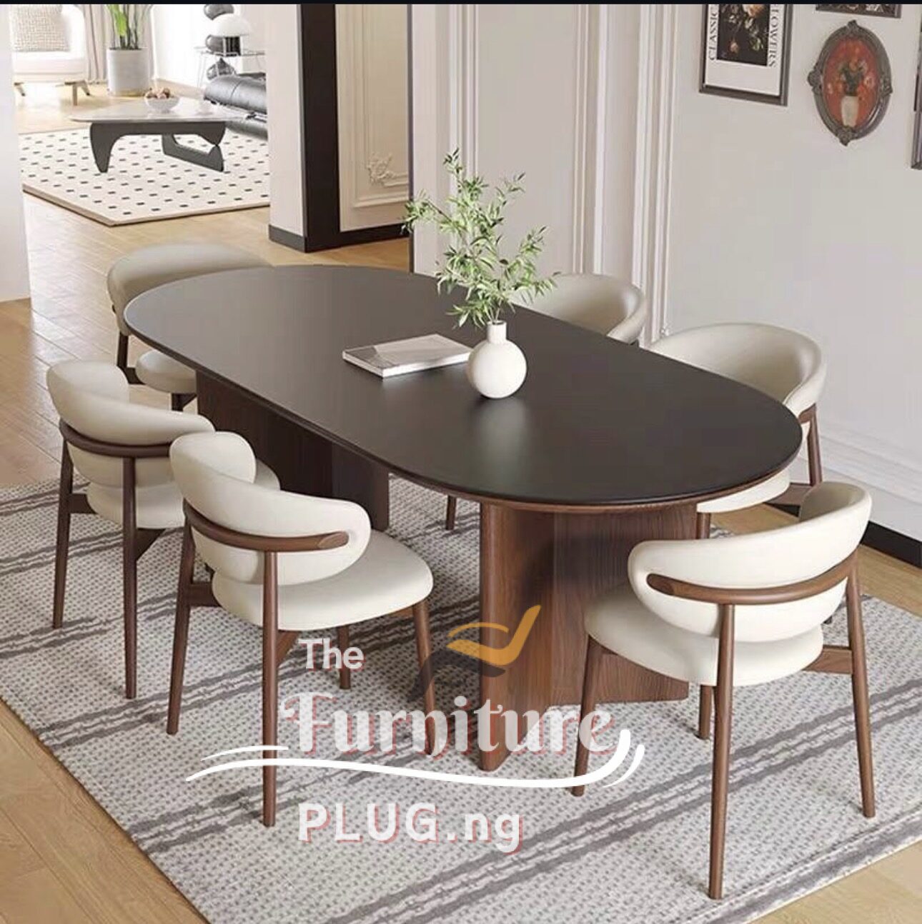 Premium Modern Design 6 Seater Dining Set 1 modern design living room dining set lekki
