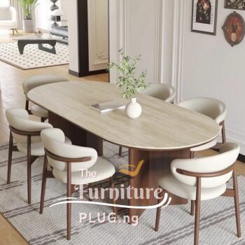 Modern Design Premium 6 Seater Dining Table Set