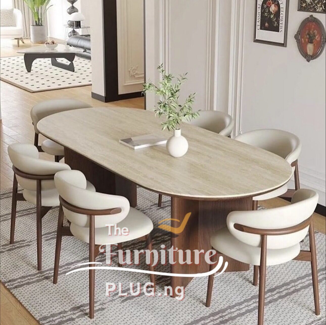Premium Modern Design 6 Seater Dining Set 1 Modern Design Premium 6 Seater Dining Table Set