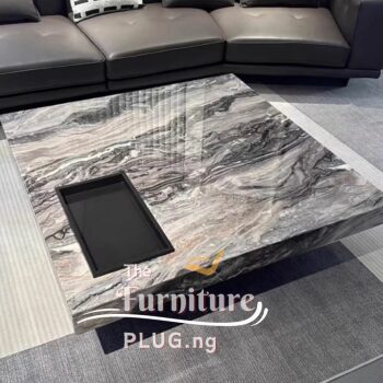 Luxury marble slab center table set best price in Nigeria