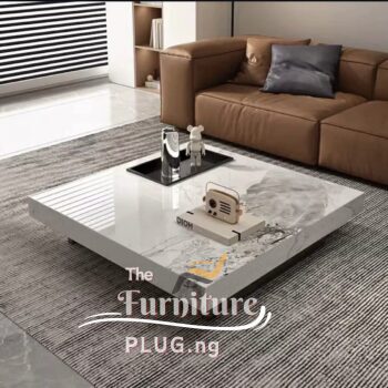 Luxury marble slab center table set best price in Nigeria
