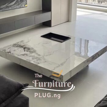 Luxury marble slab center table set best price in Nigeria