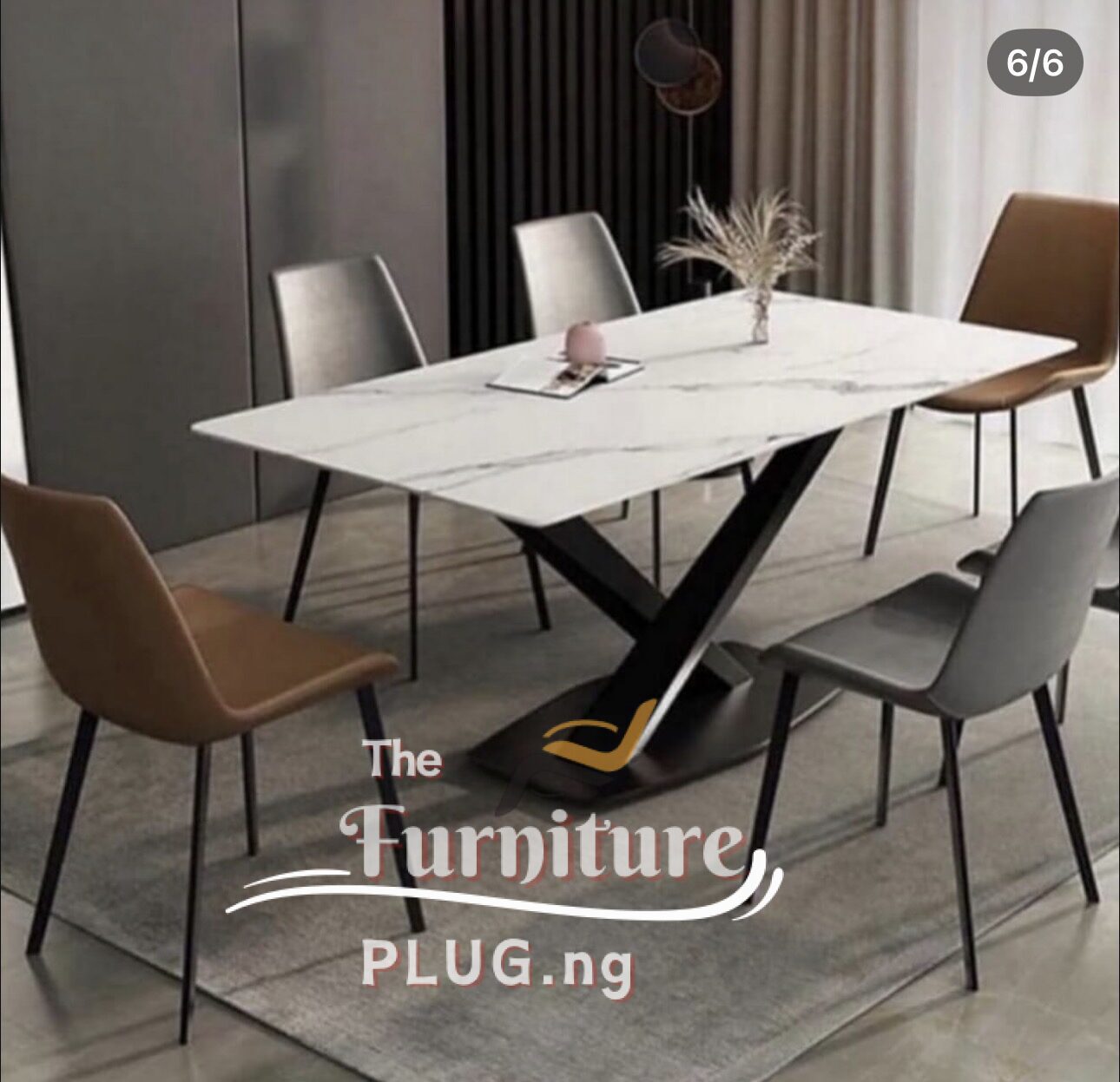 Premium Modern Design 6 Seater Dining Set 1 Modern Design Premium 6 Seater Dining Table Set