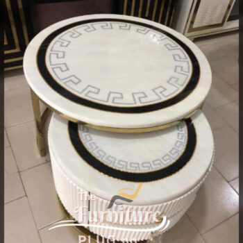 Classy Minimalist 2-in-1 Marble Top Center table abuja