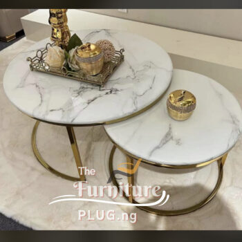 Classy Minimalist 2-in-1 Marble Top Center Table Nigeria