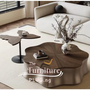 Luxury Butterfly Single Stool and Coffee table Set