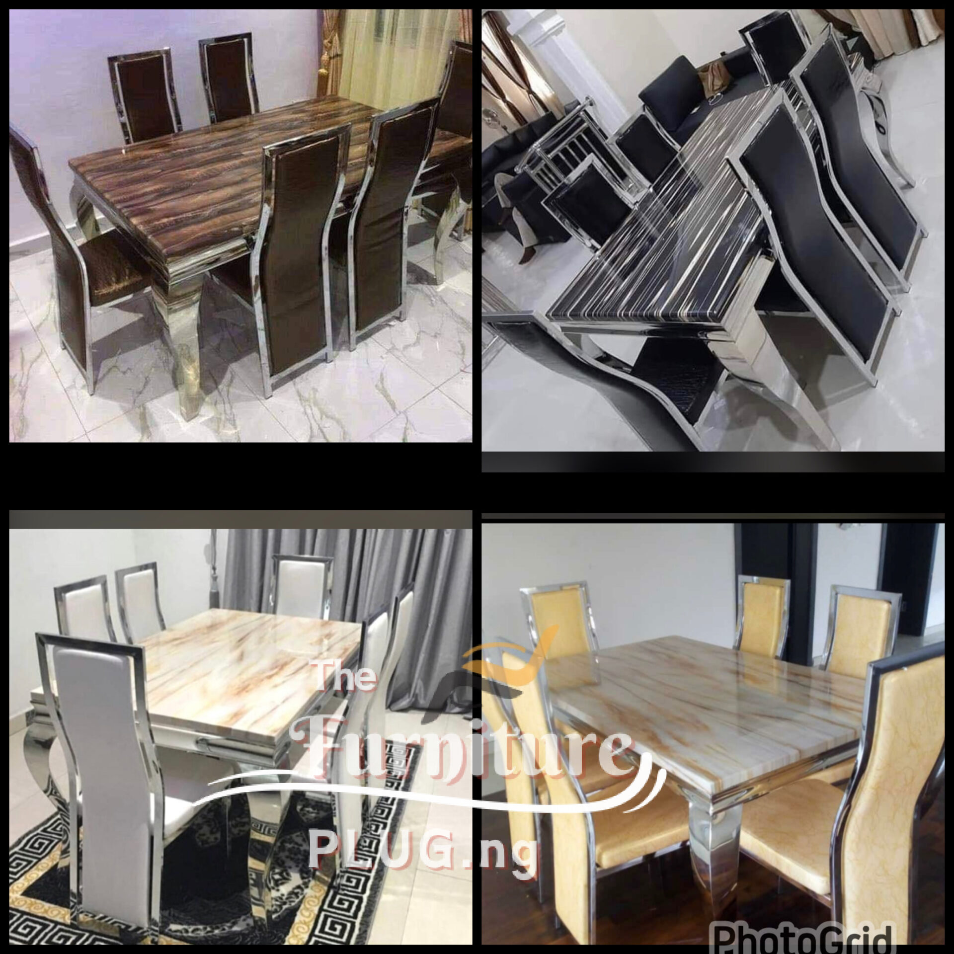 Classy 6 Seater Marble Top Dining Set 2 dining room furniture in Nigeria