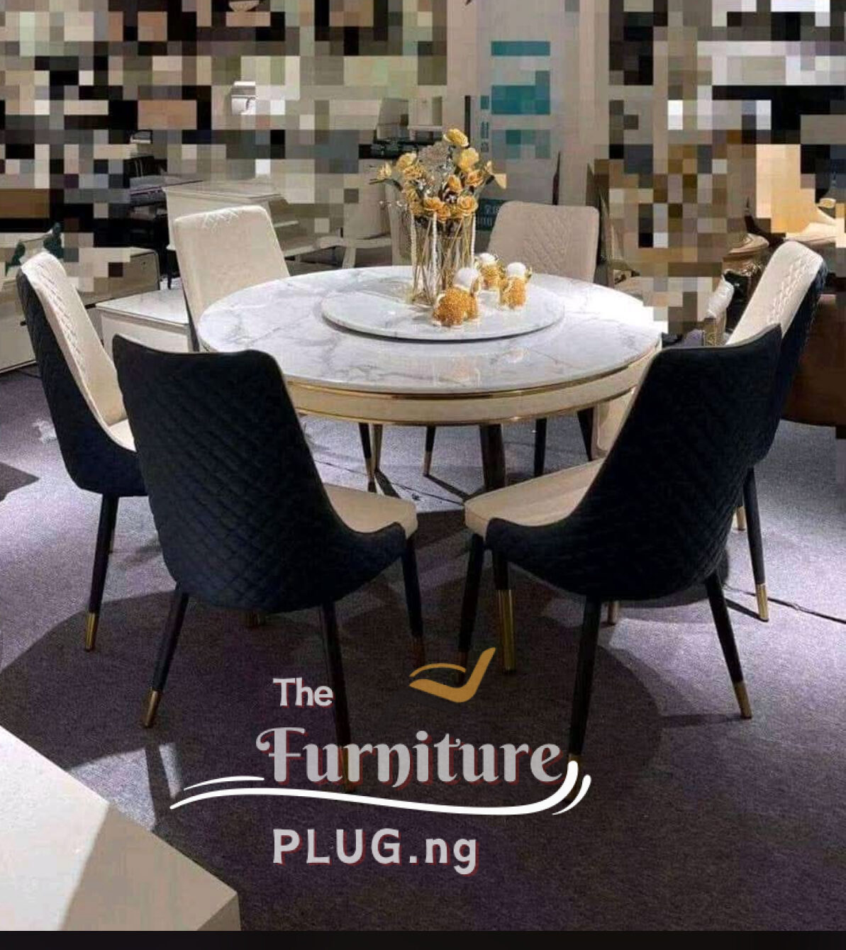 Modern 6 Seater Round Dining Table Set 2 Modern 6 Seater Round Dining Table Set