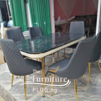 Premium Contemporary Marble Top 6 Seater Dining Set near me