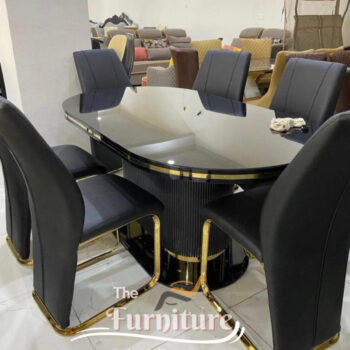 Modern Design Premium 6 Seater Dining Table Set