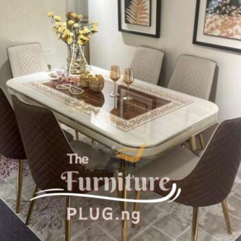 Premium Contemporary Marble Top 6 Seater Dining Set near me